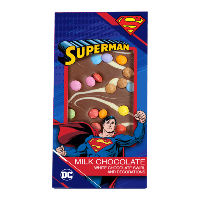 Superman Milk Chocolate Bar 80g - Out of Date